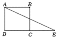 Cho hình vuông ABCD cạnh a. Gọi E là điểm đối xứng của D qua C. Tính vecto AE (ảnh 1)