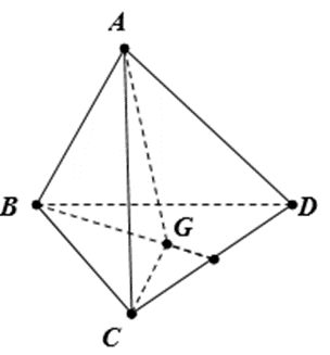 Cho tứ diện ABCD có thể tích bằng 12 và G là trọng tâm của tam giác BCD (ảnh 1)
