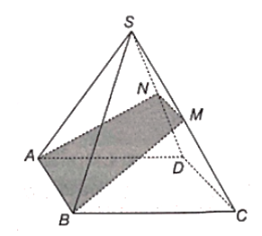 Cho hình chóp S.ABCD có đáy ABCD là hình bình hành. Gọi M là một điểm bất kì thuộc cạnh SC. (ảnh 1)