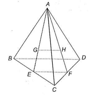 Cho tứ diện ABCD. Gọi G và H lần lượt là trọng tâm của hai tam giác ABC và ACD. Chứng minh rằng GH // (BCD).  (ảnh 1)