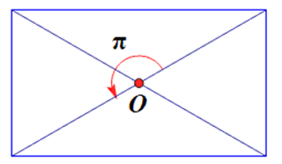 Cho hình chữ nhật tâm O. Hỏi có bao nhiêu phép quay tâm O góc alpha với 0 < = alpha (ảnh 1)