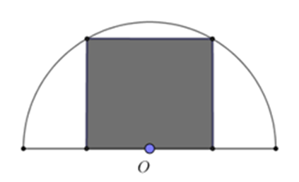 Từ một miếng tôn có hình dạng là nửa hình tròn bán kính 1 m, người ta cắt ra một (ảnh 1)