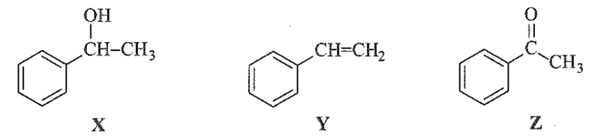 Hợp chất hữu cơ X có công thức phân tử là C8H10O, chứa vòng benzene. X có phản ứng với Na nhưng không phản ứng với NaOH. (ảnh 1)