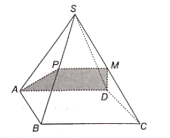 b) Xác định các giao tuyến của mặt phẳng (MAD) với các mặt của hình chóp.  (ảnh 1)