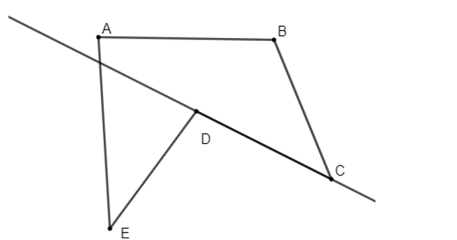 Cho các hình vẽ sau   Giải thích tại sao hai đa giác trên không phải đa giác lồi? (ảnh 2)