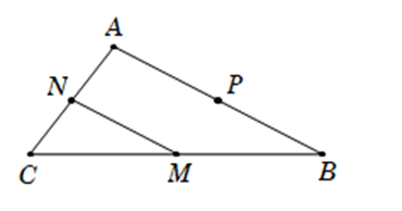 Trong hệ tọa độ Oxy, cho tam giác ABC có M(2; 3);  N(0; -4); P(-1; 6) lần lượt  (ảnh 1)