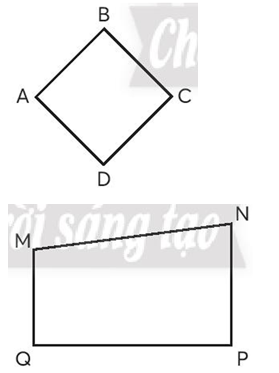 Viết các cặp cạnh vuông góc, các cặp cạnh song song trong mỗi hình dưới đây. (ảnh 2)