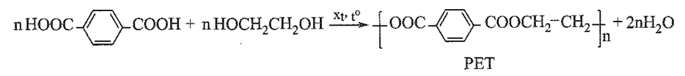 Nhựa PET là một loại polyester được ứng dụng rộng rãi làm chai nhựa, hộp đựng, to sợi,... PET  (ảnh 2)