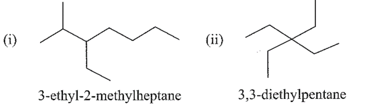 Gọi tên các alkane sau: (ảnh 3)