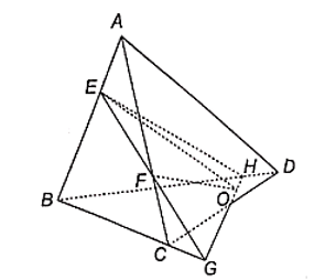Cho tứ diện ABCD. Gọi E, F là các điểm lần lượt thuộc các cạnh AB, AC sao cho (ảnh 1)