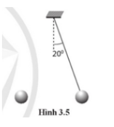 Hai quả cầu nhỏ được tích điện như nhau, mỗi quả có khối lượng 1,5 g. Một quả được treo bằng một lần sợi chỉ, quả kia được đưa lại gần. Ở trạng thái cân bằng, hai quả cầu cách nhau 2,6 cm và sợi chỉ tạo với phương thẳng đứng góc 20° (Hình 3.5). Tính điện tích của mỗi quả cầu. (ảnh 1)