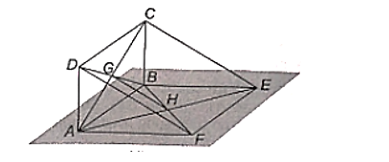 Cho hai hình bình hành ABCD và ABEF không cùng nằm trong một mặt phẳng. Gọi G, H lần lượt là giao điểm của hai đường chéo (ảnh 1)