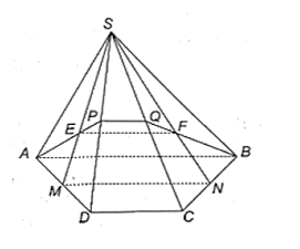 Cho hình chóp S.ABCD có đáy ABCD là hình thang (AB // CD). Gọi E, F lần lượt là trọng tâm của các tam giác SAD, SBC. (ảnh 1)