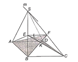 Cho hình chóp S.ABCD có đáy ABCD là hình bình hành. Mặt phẳng (P) chứa đường thẳng AD và cắt hai cạnh SB, SC lần lượt tại E, F. (ảnh 1)