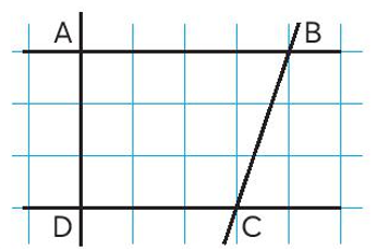 Đúng ghi Đ, sai ghi S  Trong hình vẽ bên, tứ giác ABCD có:  a) 2 góc vuông và 2 góc nhọn.      b) Hai cạnh AB và DC cùng vuông góc với cạnh AD.     c) Cạnh AB song song với cạnh DC.     d) Cạnh AD song song với cạnh BC.    (ảnh 1)