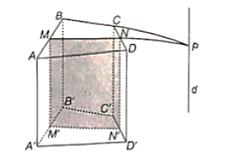 Cho hình lăng trụ tứ giác ABCD.A'B'C'D'. Gọi M, N, M', N' lần lượt là trung điểm của các cạnh AB, CD, A'B', C'D'. (ảnh 1)