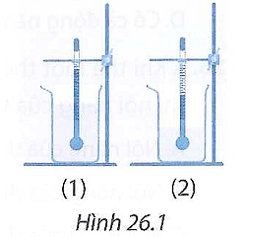 Hãy so sánh và giải thích sự so sánh các đại lượng của hai đại lượng nước ở hai cốc vẽ trong hình (ảnh 1)