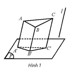 Cho mặt phẳng (P), tam giác ABC và đường thẳng ℓ cắt mặt phẳng (P) sao cho các đường thẳng AB, BC, CA đều không song song hoặc trùng với đường thẳng ℓ. Xác định hình chiếu song song của tam giác ABC trên mặt phẳng (P) theo phương ℓ trong mỗi trường hợp sau: a) Mặt phẳng (ABC) không song song với ℓ; (ảnh 1)