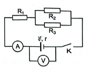 Cho mạch điện có sơ đồ như Hình 24.3 (ảnh 1)