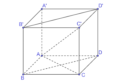 Cho hình hộp chữ nhật ABCD.A'B'C'D'. a) Chứng minh rằng (BDD'B')  (ABCD). b) Xác định hình chiếu của AC' trên mặt phẳng (ABCD). (ảnh 1)