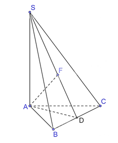 Cho hình chóp S.ABC có đáy ABC là tam giác đều cạnh a và SA  (ABC), SA= a căn 2 . Khoảng cách từ A đến mặt phẳng (SBC) bằng (ảnh 1)
