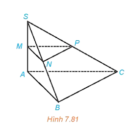 Cho hình chóp S.ABC có SA  (ABC), SA = h. Gọi M, N, P tương ứng là trung điểm của SA, SB, SC. a) Tính d((MNP), (ABC)) và d(NP, (ABC)). b) Giả sử tam giác ABC vuông tại B và AB = a. Tính d(A, (SBC)). (ảnh 1)