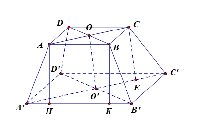 Từ một tấm tôn hình vuông có cạnh 8 dm, bác Hùng cắt bỏ bốn phần như nhau ở bốn góc, sau đó bác hàn các mép lại để được một chiếc thùng (không có nắp) như Hình 7.99. a) Giải thích vì sao chiếc thùng có dạng hình chóp cụt. (ảnh 1)