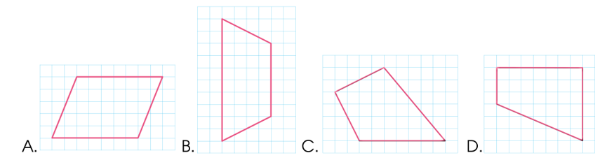 e) Trong các hình dưới đây, hình nào là hình bình hành?   (ảnh 1)