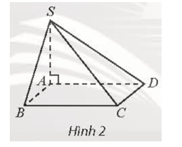 Cho hình chóp S.ABCD có đáy ABCD là hình vuông cạnh b, SA vuông góc với mặt đáy (ảnh 1)