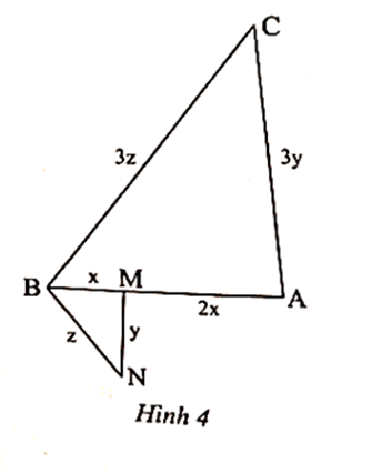 Biết tam giác ABC có chu vi bằng 15 cm. Tính chu vi tam giác MBN (ảnh 1)