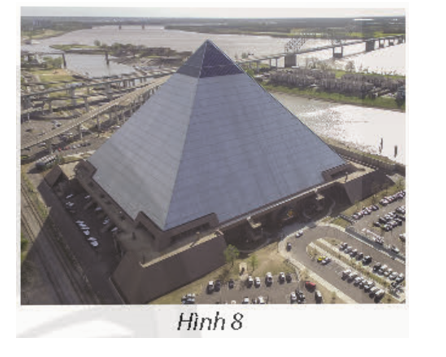 Cho biết kim tự tháp Memphis tại bang Tennessee (Mỹ) có dạng hình chóp tứ giác đều với chiều (ảnh 1)