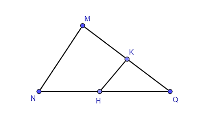 Nếu tam giác MNQ có HK song song MN (H thuộc NQ, K thuộc MQ) thì (ảnh 1)