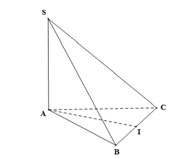 Cho hình chóp tam giác S.ABC có đáy ABC là tam giác đều cạnh a, SA ⊥ (ABC). Tính d(SA, BC). (ảnh 1)