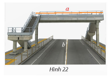 Một cây cầu dành cho người đi bộ (Hình 22) có mặt sàn cầu cách mặt đường 3,5 m, (ảnh 1)