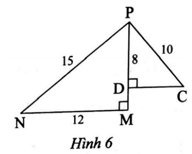 Quan sát Hình 6, chứng minh rằng: tam giác MNP đồng dạng tam giác DPC (ảnh 1)