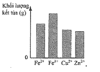 Có bốn dung dịch riêng biệt, mỗi dung dịch chứa 1 gam của một loại ion trong bốn ion (ảnh 2)