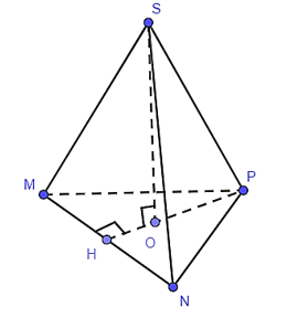 Cho hình chóp tam giác đều S.MNP có MN = 10 cm, chiều cao SO = 15 cm. Thể tích hình chóp tam giác đều S.MNP là A. 216,5 cm3; B. 215,6 cm3; C. 261,5 cm3; D. 265,1 cm3. (ảnh 1)