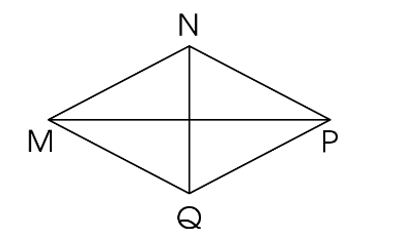 Câu nào đúng? Câu nào sai? Trong hình thoi MNPQ: a) MN và QP không bằng nhau. (ảnh 1)