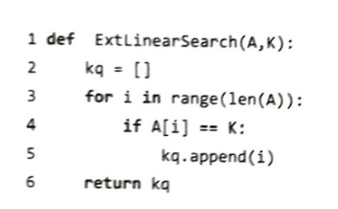 Viết thuật toán và chương trình tìm kiếm tuần tự mở rộng như sau: (ảnh 1)