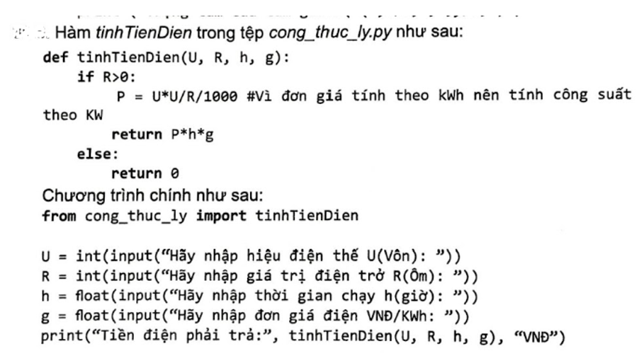 Bổ sung vào thư viện cong_thuc_ly.py ở Nhiệm vụ 2 trong sách giáo khoa hàm tinh TienDien (ảnh 1)