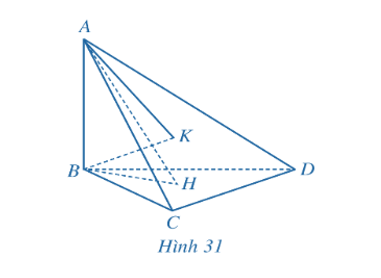 Cho tứ diện ABCD có AB ⊥ (BCD), các tam giác BCD và ACD là những tam giác nhọn. Gọi H, K lần lượt là trực tâm (ảnh 1)