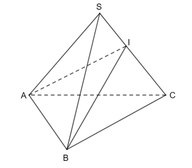 Cho hình chóp S.ABC có đáy là tam giác vuông tại C, mặt bên SAC là tam giác đều (ảnh 1)