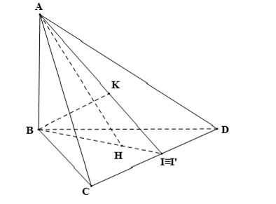 Cho tứ diện ABCD có AB ⊥ (BCD), các tam giác BCD và ACD là những tam giác nhọn. Gọi H, K lần lượt là trực tâm (ảnh 2)