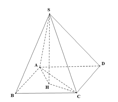 Cho hình chóp S.ABCD có đáy là hình bình hành. Tam giác ABC nhọn có trực tâm H là hình chiếu của S trên (ABCD). Chứng minh rằng: (ảnh 1)