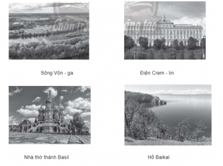 Ghi tên những địa điểm du lịch nổi tiếng của Liên bang Nga vào chỗ trống (…) dưới mỗi hình. (ảnh 2)