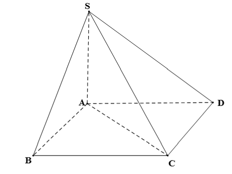 Cho hình chóp S.ABCD có đáy ABCD là hình vuông và SA ⊥ (ABCD). Tính số đo của mỗi góc nhị diện sau: a) [B, SA, D]; (ảnh 1)