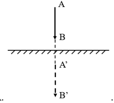 Cho mũi tên AB đặt trước gương phẳng (hình dưới). Cách vẽ ảnh của mũi tên đúng là hình nào? (ảnh 2)