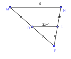 Cho hình vẽ, giá trị của x là:   A. 1,75; B. 4,5; C. 3,5; D. 1,5. (ảnh 1)