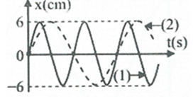 Đồ thị li độ theo thời gian của chất điểm 1 (đường 1) và chất điểm 2 (đường 2) như hình vẽ, tốc độ cực đại của chất điểm 2 là   Không kể thời điểm t = 0, thời điểm hai chất điểm cùng li độ lần thứ 5 là   A. 4,0 s. 	 B. 3,25 s. 	 C. 3,75 s.	 D. 3,5 s. (ảnh 1)