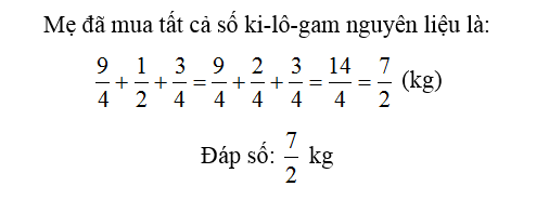 Nguyên liệu mẹ mua về làm bánh gồm có:  9/4 kg gạo nếp, 1/2  kg đỗ xanh,  3/4 kg thịt (ảnh 2)